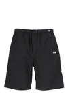 Msgm Logo-print Shorts In Black
