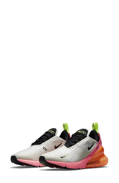 Nike Women's Air Max 270 Casual Sneakers From Finish Line In White/pink/black