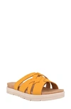 Easy Spirit Women's Star Strappy Slip-on Casual Sandals Women's Shoes In Sunflower Synthetic