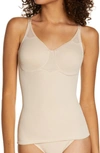 Miraclesuitr Sheer Underwire Shaper Camisole In Warm Beige