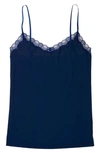 Uwila Warrior Happy Seams Lace Trim Camisole In Dress Blue