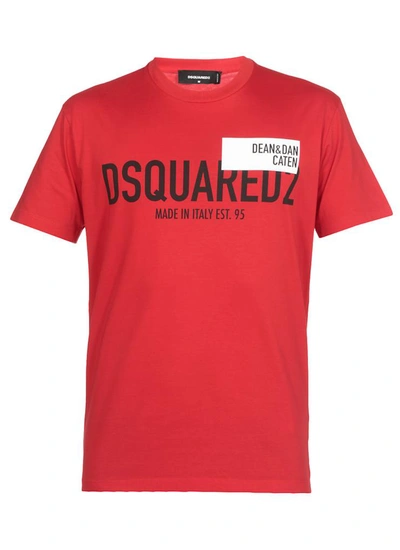 Dsquared2 Men's Red Tag Cool Logo T-shirt