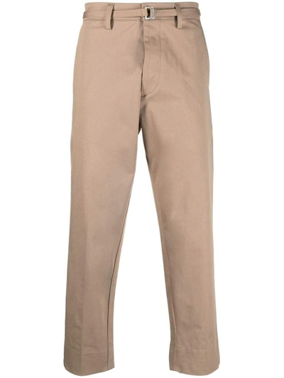 Haikure Belted-waist Trousers In Neutrals