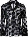 SIMONE ROCHA SPARKLE FLOWER SHEER JACKET,3667001311568394