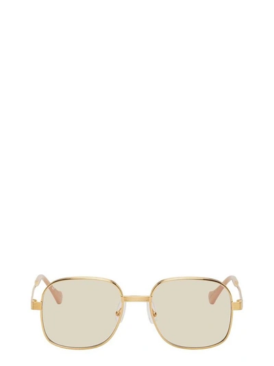 Gucci Eyewear Square Frame Sunglasses In Gold