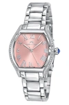 Porsamo Bleu Celine Bracelet Watch, 33.5mm X 40mm In Silver-baby Pink