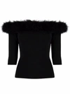 SAINT LAURENT SAINT LAURENT WOMEN'S BLACK VISCOSE JUMPER,657252Y75BB1000 M