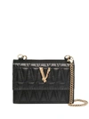 VERSACE VERSACE WOMEN'S BLACK LEATHER CARD HOLDER,DP3H977VDNATR4KVO41 UNI