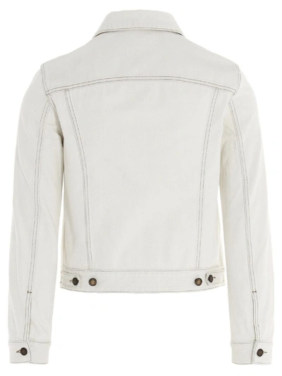 Saint Laurent Men's White Cotton Jacket