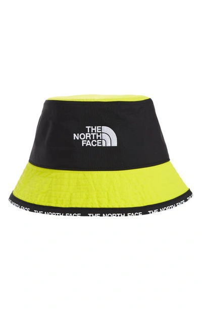 The North Face Cypress Bucket Hat In Yellow In Black/green
