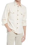 Billy Reid Shoals Twill Shirt In Natural