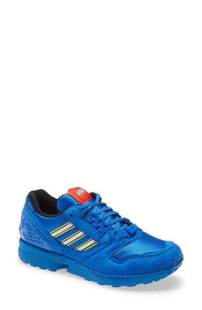 Adidas Originals Blue Zx 8000 Lego Sneakers In Bright Royal/ftwr White