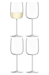 Lsa Borough Set Of 4 Wine Glasses In Clear