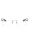 Ray Ban 51mm Rimless Optical Glasses In Spot Brn