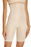 Miraclesuitr Shape With An Edge® High Waist Thigh Slimmer Shorts In Warm Beige