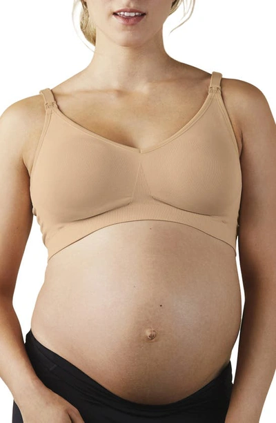 Bravado Designs Body Silk Seamless Full Cup Nursing Bra In Tan/beige