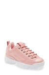 Fila Disruptor Zero Pearl Sneaker In Pink/ Dynasty Pink/ White