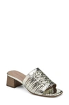 Aerosoles Evette Slide Sandal In Silver Snake