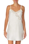 Ralph Lauren Double Strap Lace Chemise In Ivory