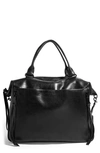 Aimee Kestenberg Let's Ride Overnighter Leather Satchel In Black