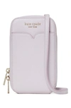 Kate Spade Zeezee North South Leather Phone Crossbody Bag In Lilac Moonlight