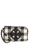 TORY BURCH PERRY BOMBE GINGHAM WRISTLET,81839
