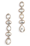 Deepa Gurnani Tyra Drop Earrings In Silver