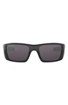 Oakley Fuel Cell 60mm Prizm™ Rectangular Wrap Sunglasses In Black