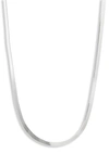 Argento Vivo Herringbone Chain Necklace In Silver