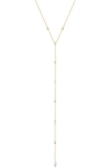 SARA WEINSTOCK SARA WEINSTOCK PURITY DIAMOND STATION Y-NECKLACE,PYRMWDLNK