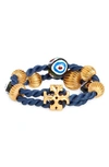 TORY BURCH ROXANNE LOGO WRAP BRACELET,84360