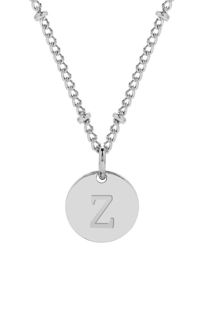 Brook & York Madeline Initial Pendant Necklace In Silver