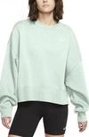 Nike Sportswear Crewneck Sweatshirt In Barely Green/ White