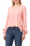 CECE TIE SLEEVE TOP,7029034