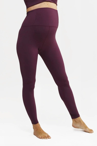 Girlfriend Collective Plum Seamless Maternity Legging In Multicolor