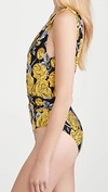 GANNI RECYCLED PRINTED ONE PIECE,GANNI31313