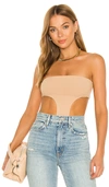 Superdown Darcey Cut Out Bodysuit In 裸色