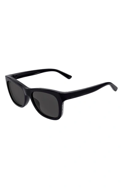 Balenciaga 55mm Square Sunglasses In Black/ Grey