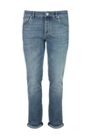 BRUNELLO CUCINELLI BRUNELLO CUCINELLI COMFORT DENIM SLIM FIT FIVE-POCKET TROUSERS