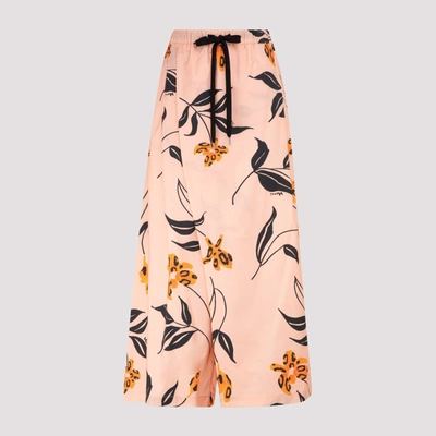 Marni Floral-print Wide-leg Trousers In Multi