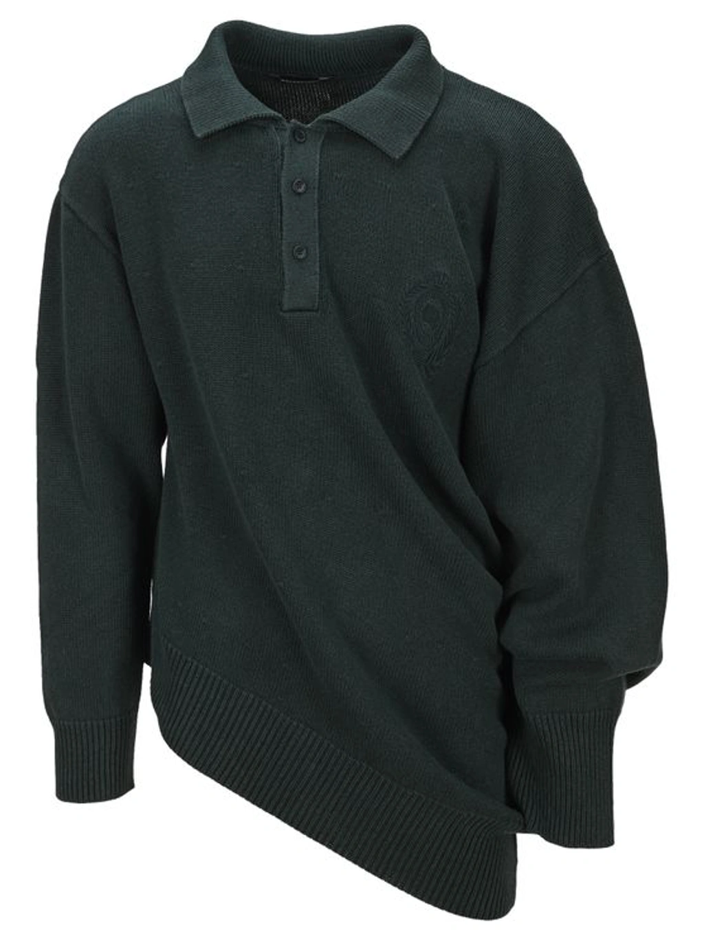 m*o様 BALENCIAGA Deformed Rugby Polo ニットポ Balenciaga Deformed Rugby Polo Sweater In Green | ModeSens
