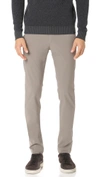 Theory Zaine Slim-fit Cotton-blend Twill Trousers In Sidewalk