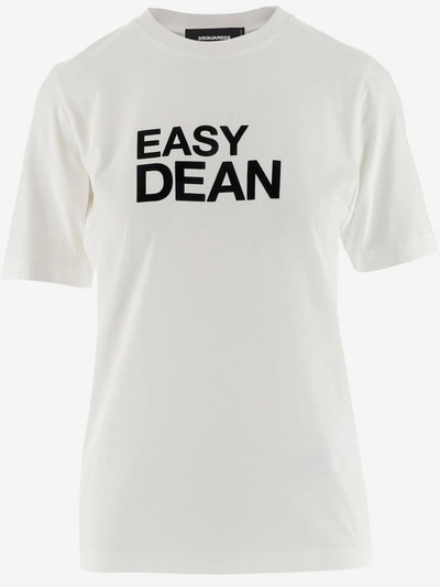Dsquared2 Easy Dean T-shirt In White