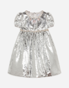 DOLCE & GABBANA SEQUINED DRESS WITH JEWEL DECORATIONS