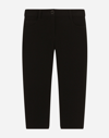 Dolce & Gabbana Stretch Cady Pants In Black