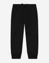 DOLCE & GABBANA JERSEY JOGGING PANTS WITH PLATE