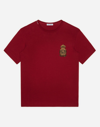 DOLCE & GABBANA JERSEY T-SHIRT WITH HERALDIC DG PATCH