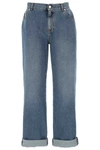 ALEXANDER MCQUEEN ALEXANDER MCQUEEN HIGH WAISTED CROPPED JEANS