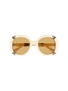 GUCCI GUCCI EYEWEAR ROUND FRAME SUNGLASSES