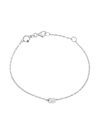 COURBET 18KT RECYCLED WHITE GOLD LABORATORY-GROWN DIAMOND CO CHAIN BRACELET
